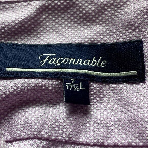 Faconnable Long Sleeve Dress Shirt Size Large - Picture 3 of 12